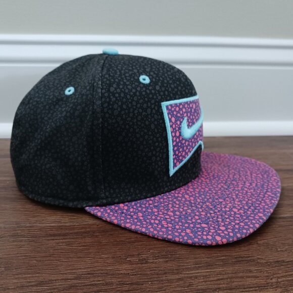 Nike Vintage Rare Speckled Gray Pink Snapback SB Wool Hat Cap - Picture 2 of 8